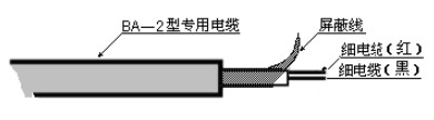 分體式超聲波液位計(jì)電纜線示意圖